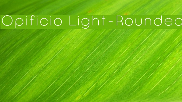 Opificio Light-Rounded Font examples
