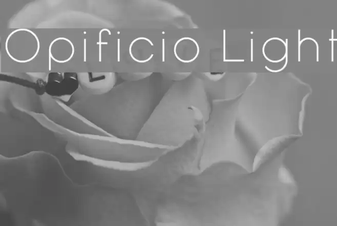 Opificio Light Font examples