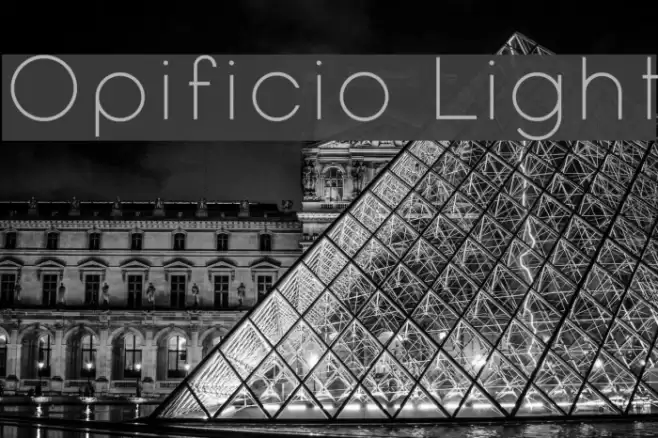Opificio Light Font examples