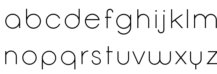 Opificio Light Font LOWERCASE