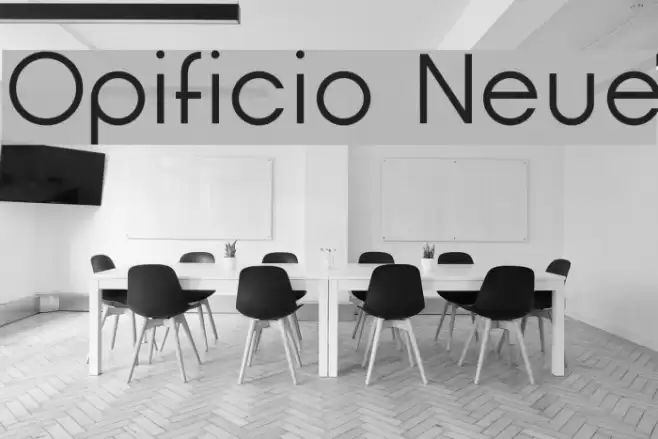 Opificio Neue Font examples