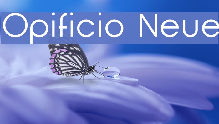 Opificio Neue Font examples