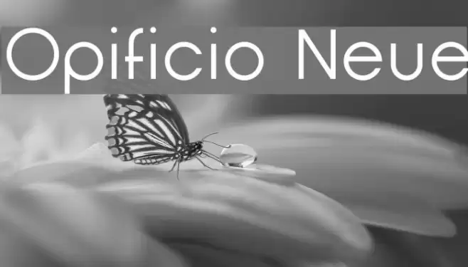 Opificio Neue Font examples
