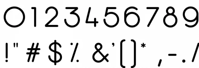 Opificio Regular-Rounded Font OTHER CHARS