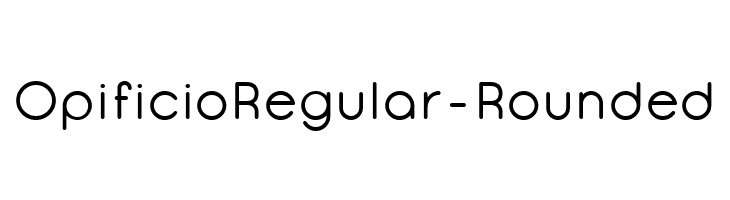 Opificio Regular-Rounded  font caratteri gratis