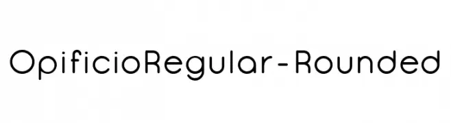 Opificio Regular-Rounded  baixar fontes gratis
