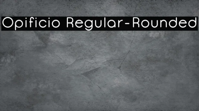 Opificio Regular-Rounded Example 1