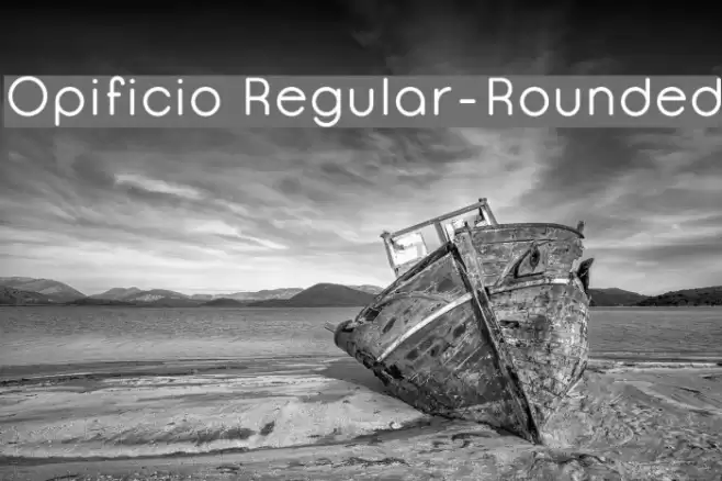 Opificio Regular-Rounded Font examples