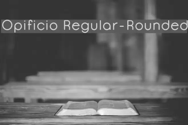 Opificio Regular-Rounded Font examples