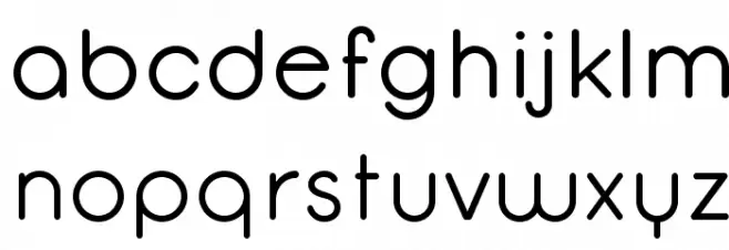 Opificio Regular-Rounded फ़ॉन्ट लोअरकेस