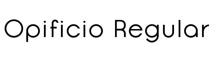 Opificio Regular Font
