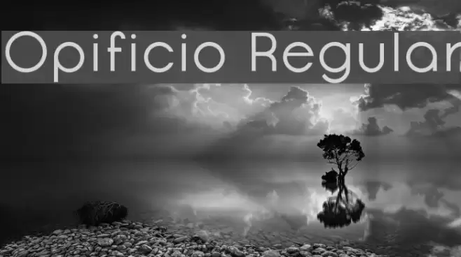 Opificio Regular Font examples