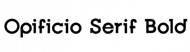 Opificio Serif Bold  Frei Schriftart Herunterladen