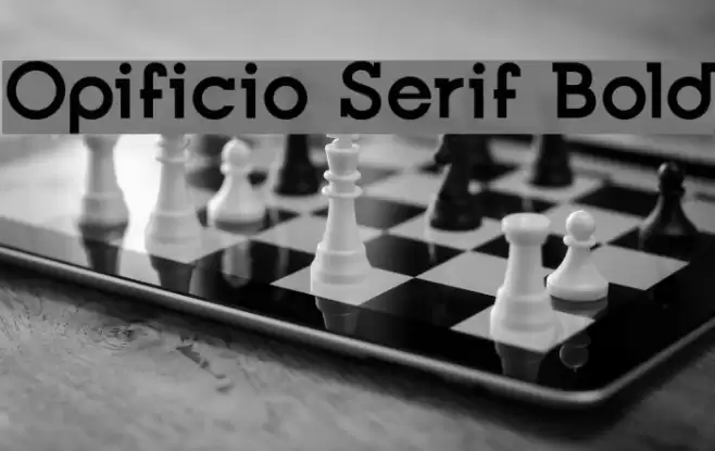 Opificio Serif Bold Font examples