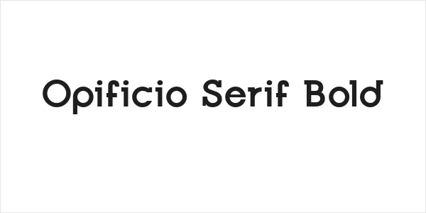 Opificio Serif Bold Logo