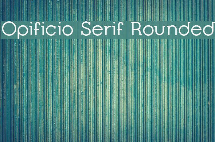 Opificio Serif Rounded Font examples