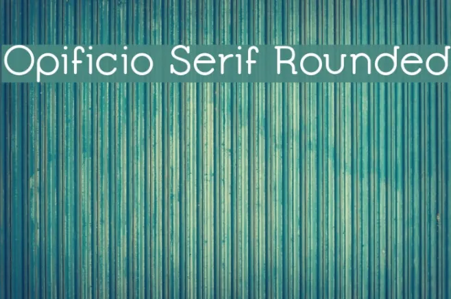 Opificio Serif Rounded Example 1