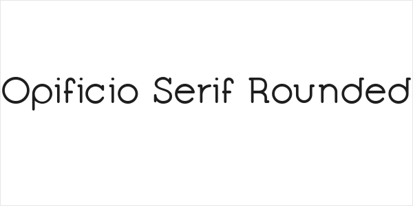 Opificio Serif Rounded Logo