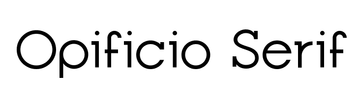 Opificio Serif Font
