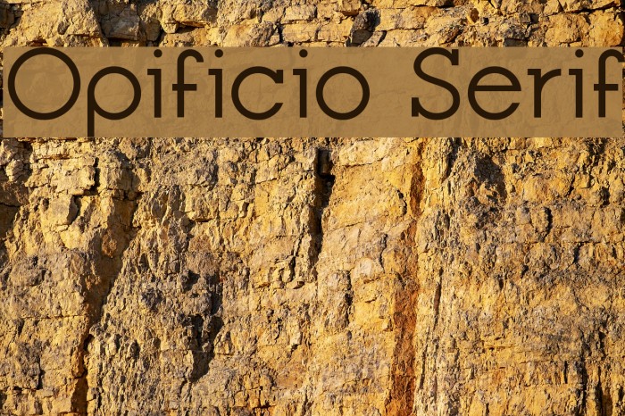 Opificio Serif Font examples