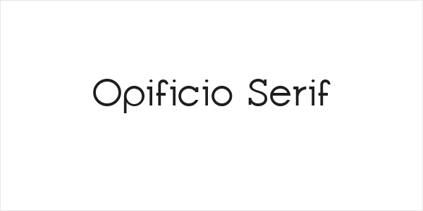 Opificio Serif Logo
