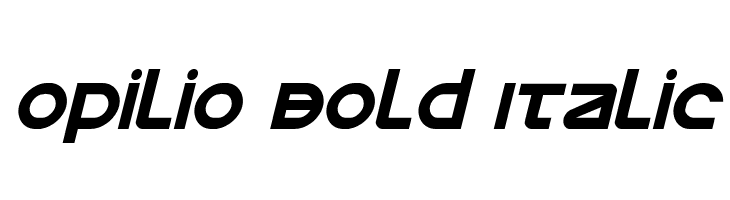 Opilio Bold Italic  Frei Schriftart Herunterladen