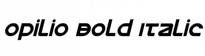 Opilio Bold Italic  baixar fontes gratis