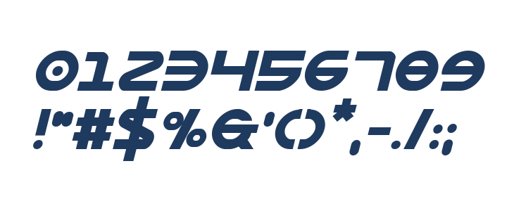 Opilio Bold Italic Other Characters