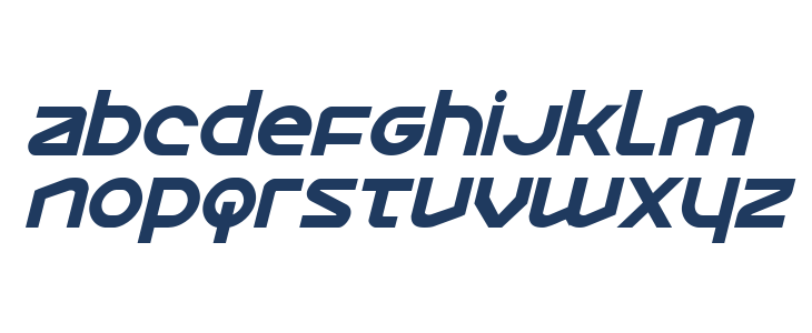 Opilio Bold Italic Lowercase