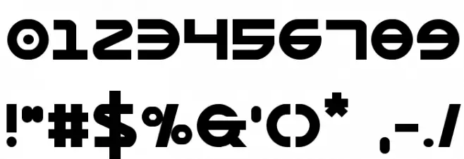 Opilio Bold Font OTHER CHARS