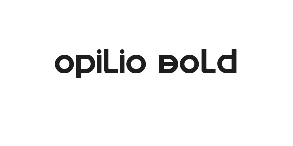 Opilio Bold Logo