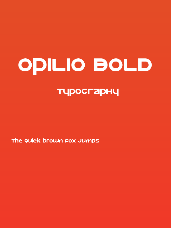 Opilio Bold Poster