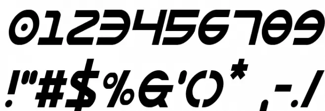 Opilio Condensed Italic Font OTHER CHARS