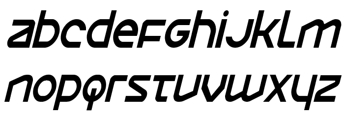 Opilio Condensed Italic Font LOWERCASE