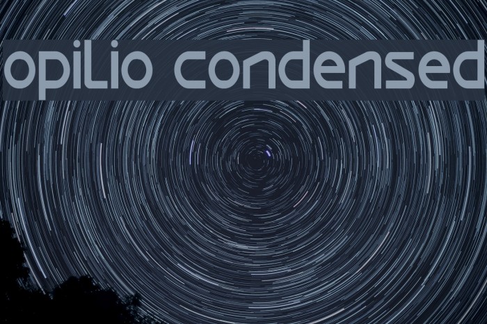 Opilio Condensed Font examples