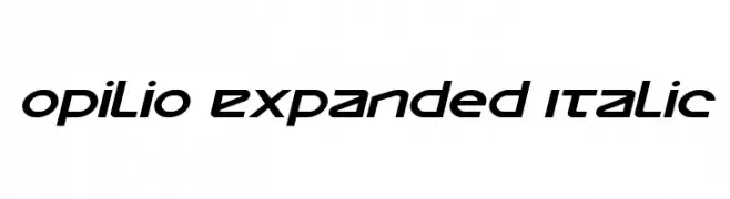 Opilio Expanded Italic  baixar fontes gratis
