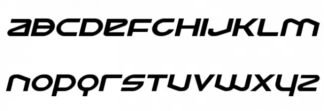 Opilio Expanded Italic Шрифта ВЕРХНИЙ