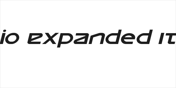 Opilio Expanded Italic Logo