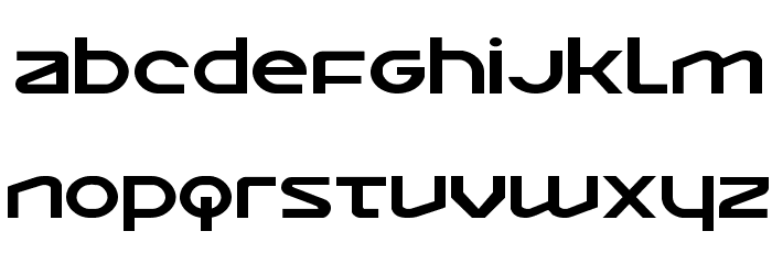 Opilio Expanded Font LOWERCASE