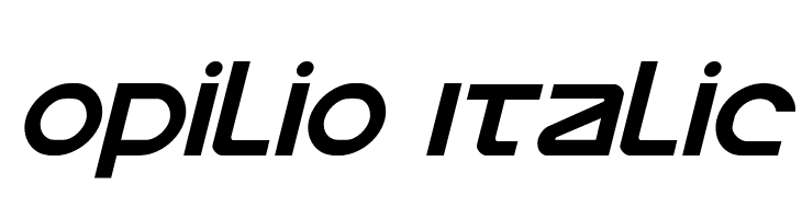 Opilio Italic  नि: शुल्क फ़ॉन्ट्स डाउनलोड