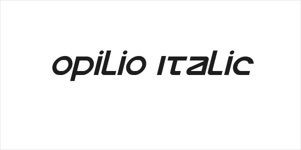 Opilio Italic Logo