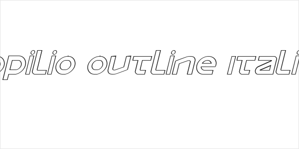 Opilio Outline Italic Logo