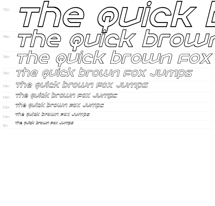 Opilio Outline Italic Waterfall