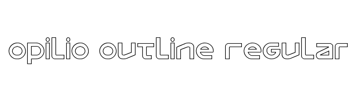 Opilio Outline Regular  les polices de caractères gratuit tlcharger