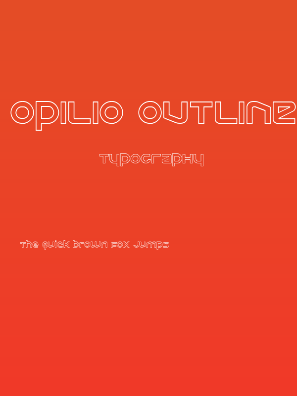 Opilio Outline Regular Poster