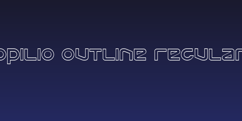 Opilio Outline Regular Social Header