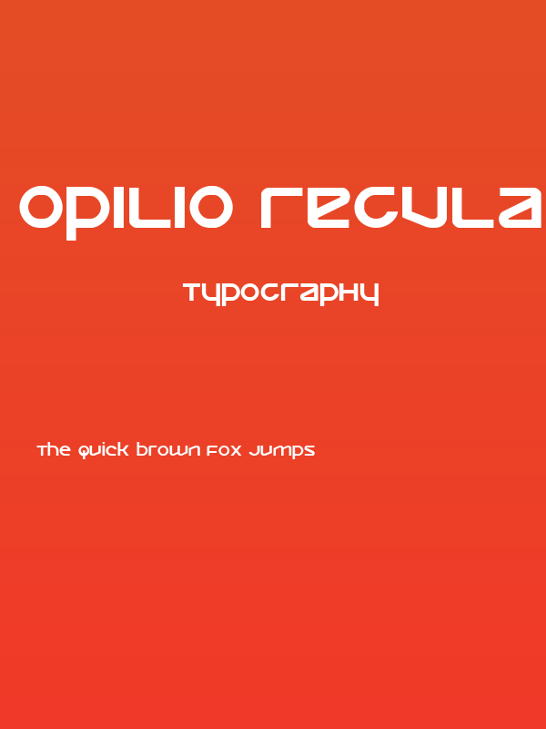 Opilio Regular Poster