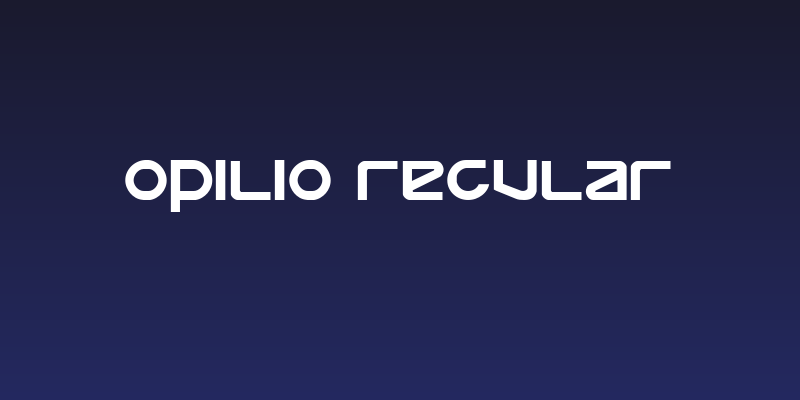 Opilio Regular Social Header