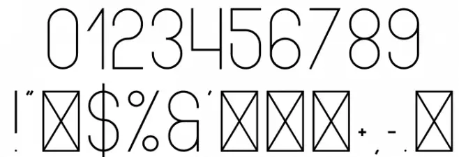 Opinio Font OTHER CHARS