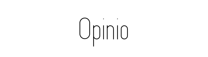 Opinio  フリーフォントのダウンロード